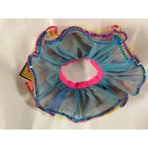 Build a Bear Pastel Rainbow  Reversible Sequin Tutu and Pink Shirt Outfit Set - Picture 4 of 7